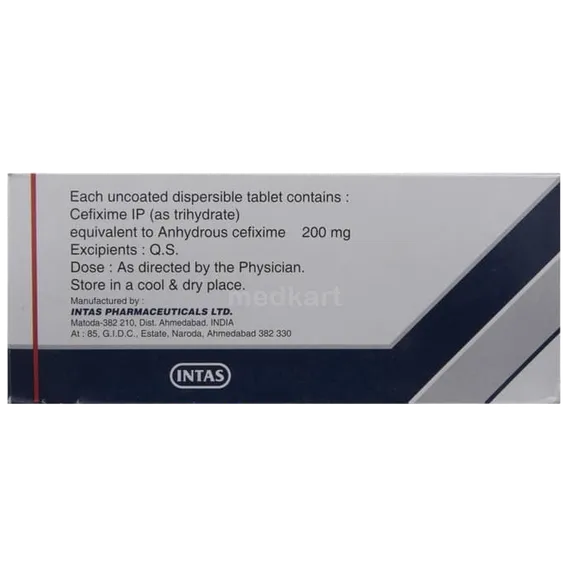 ceftas 200mg tablet 10's
